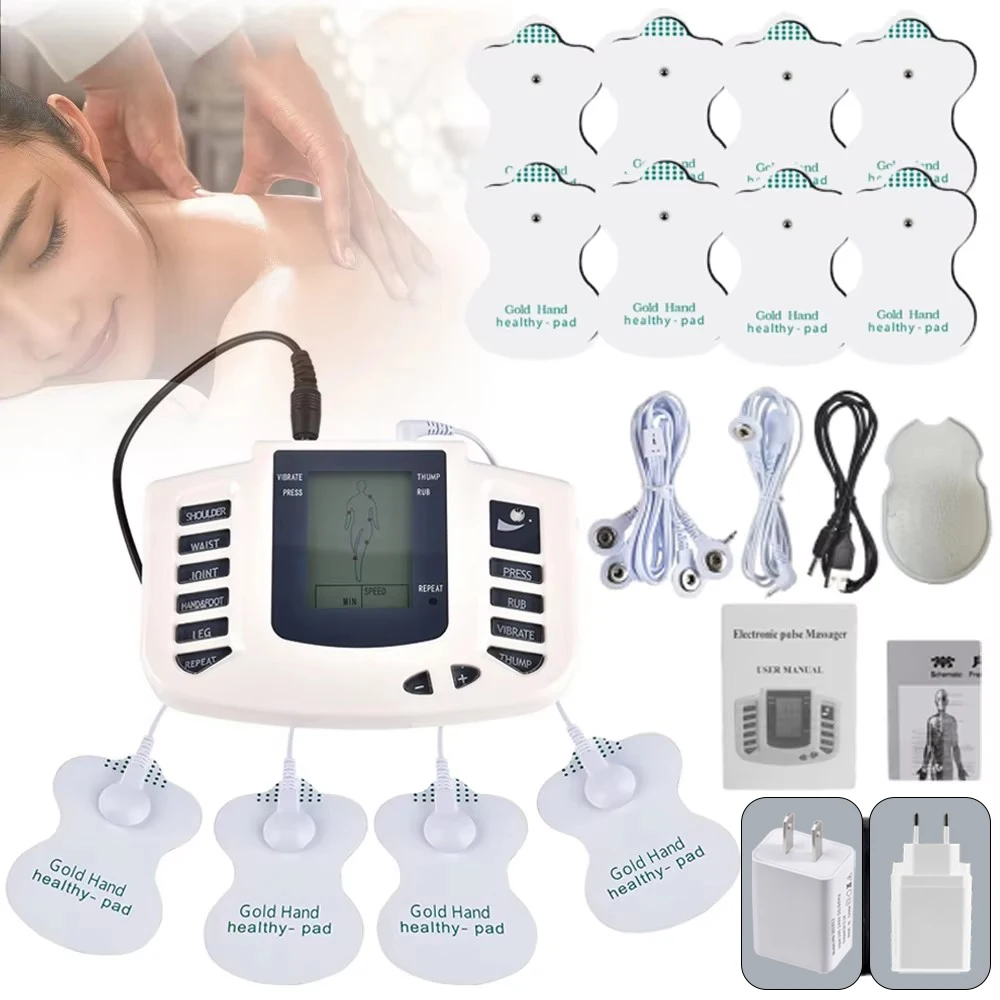 JR309 Full Set Physiotherapy Tens Muscle Stimulator Electric EMS Full Body Massager Digital Therapy Slimming Machine Stimulator
