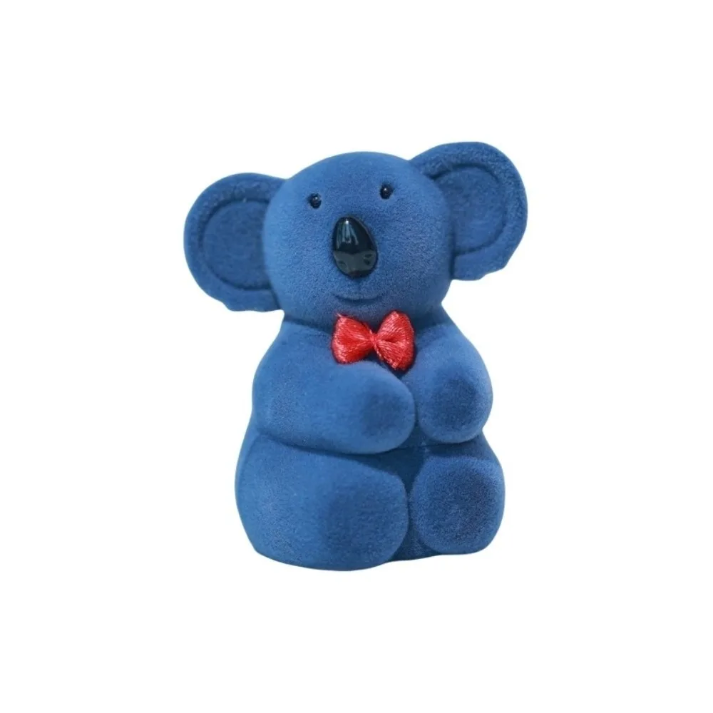 

Mini Lion Animal Flocked Jewelry Box Crocodile Creative Puppy Ring Box Octopus Multi-function Koala Necklace Organizer Gifts