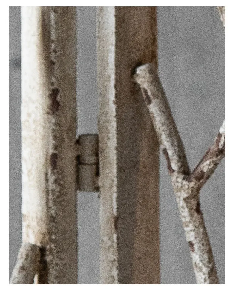 Wrought iron retro and old ornaments hall, foldable creative homestay entrance, simple casual screen