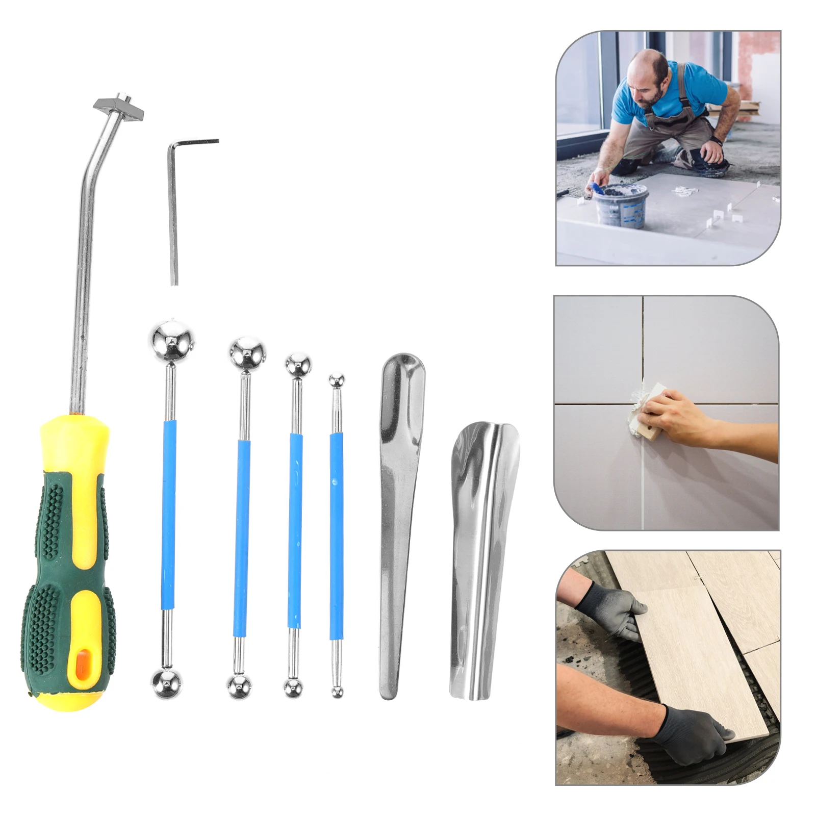 9 Pcs Seam Tool Kit Tile Grouting Tools Caulk Smoothing Caulking Finishing Cauking Finisher Applicator