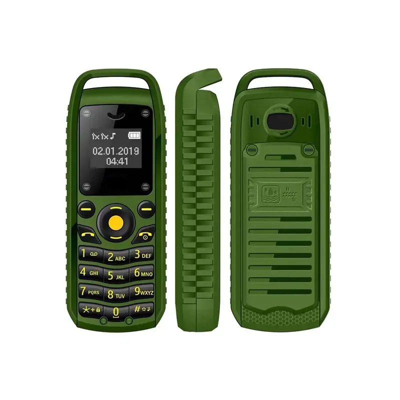 UNIWA Super Mini 0,66 cala 2G telefon komórkowy B25 bezprzewodowe słuchawki Bluetooth zestaw głośnomówiący odblokowany telefon komórkowy podwójna karta SIM — zdjęcie produktu 6