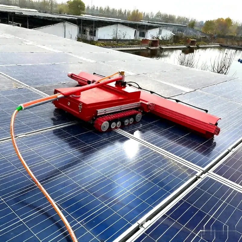 Main Power Supply 3kW 220V Photovoltaic Cleaning Robot 100 Square Meter Hour Capacity 1 Year Warranty for Solar Panel Cleaning