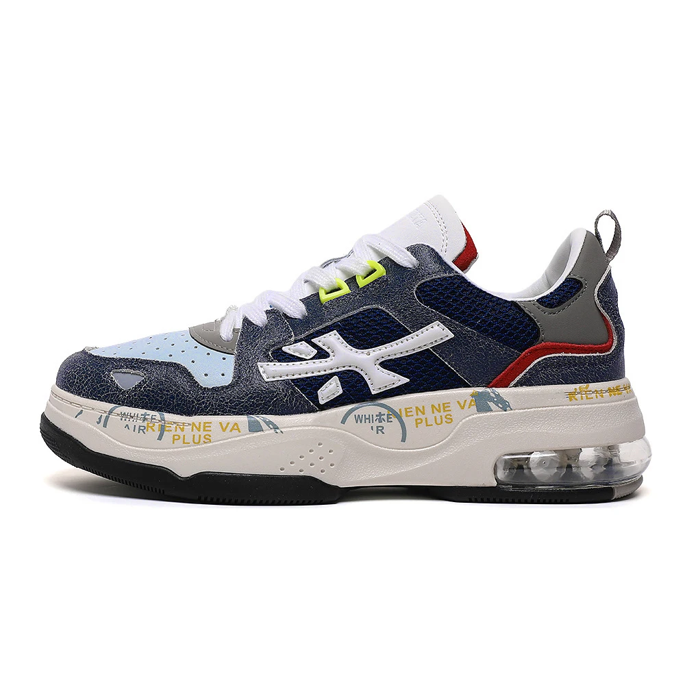 

Men's Retro Sneakers Graffiti Thick Sole Air Cushion Casual Shoes Breathable Non-slip Platform Sports Shoes