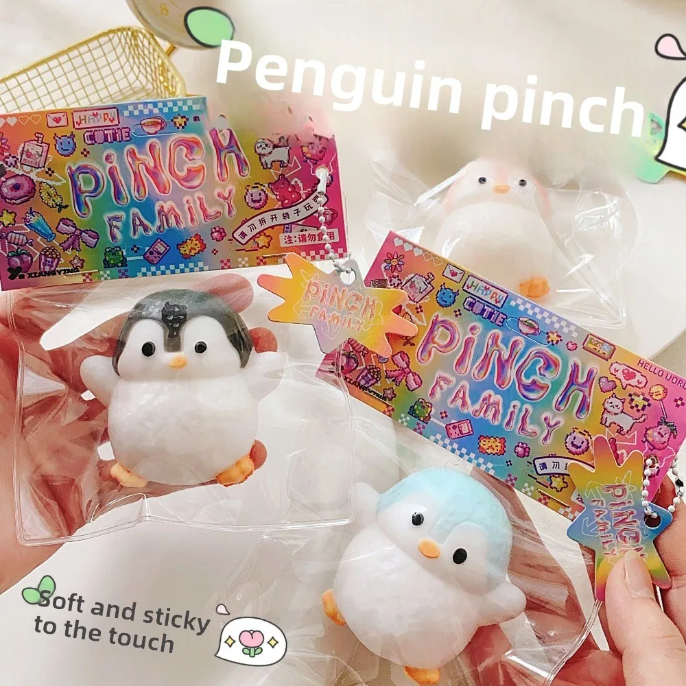 Pingwin Squishy Zabawka antystresowa - Miękka, powolnie rosnąca zabawka sensoryczna Kawaii Party Favors dla dzieci i dorosłych Prezenty urodzinowe