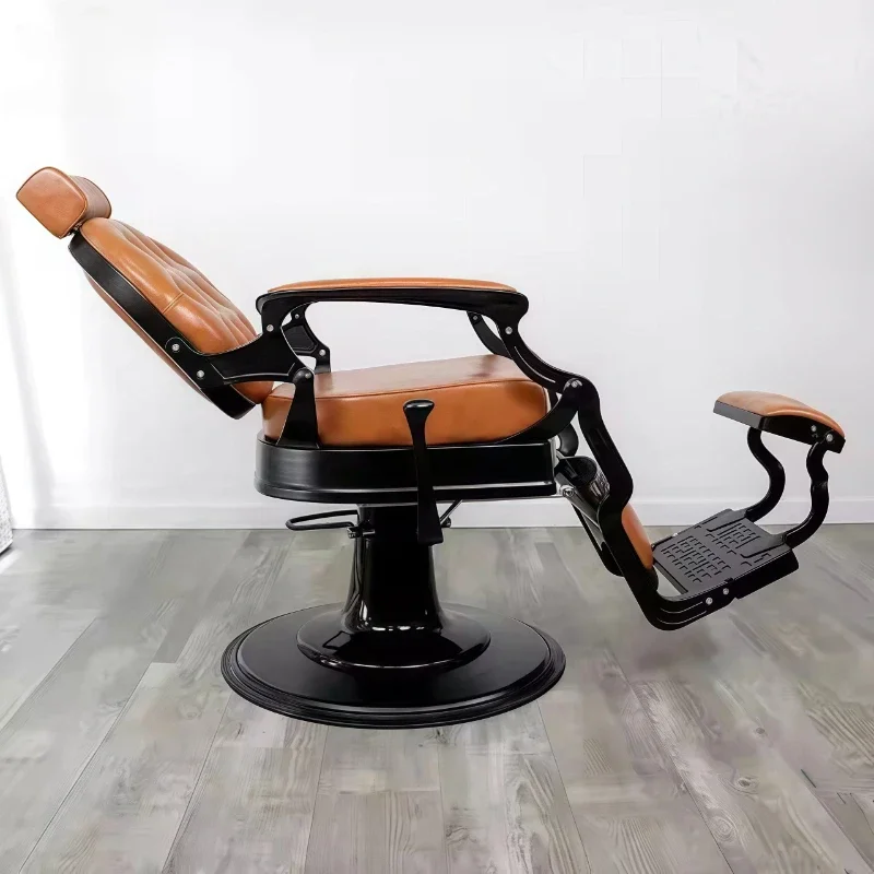 

Orange Barber Chair Salon Furniture For Beauty Salon Hair Salon Chair Cadeira De Tabouret Haut RouletteCommercial Furniture