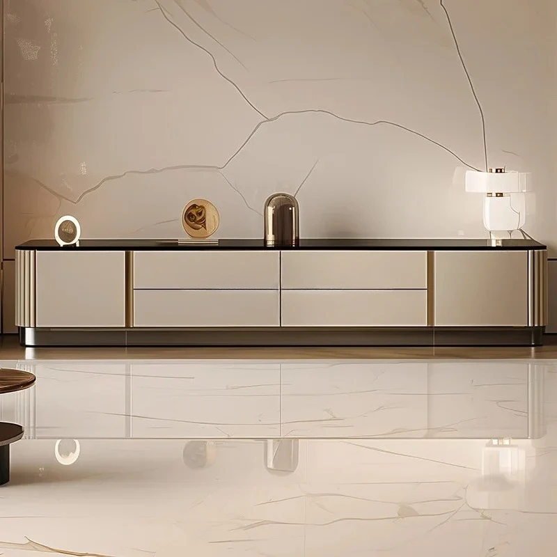 

Шкаф для телевизора из каменной плиты для гостиной, шкафчик для стора с интегрированным высококачественным плоским полом, домашний шкаф для телевизора