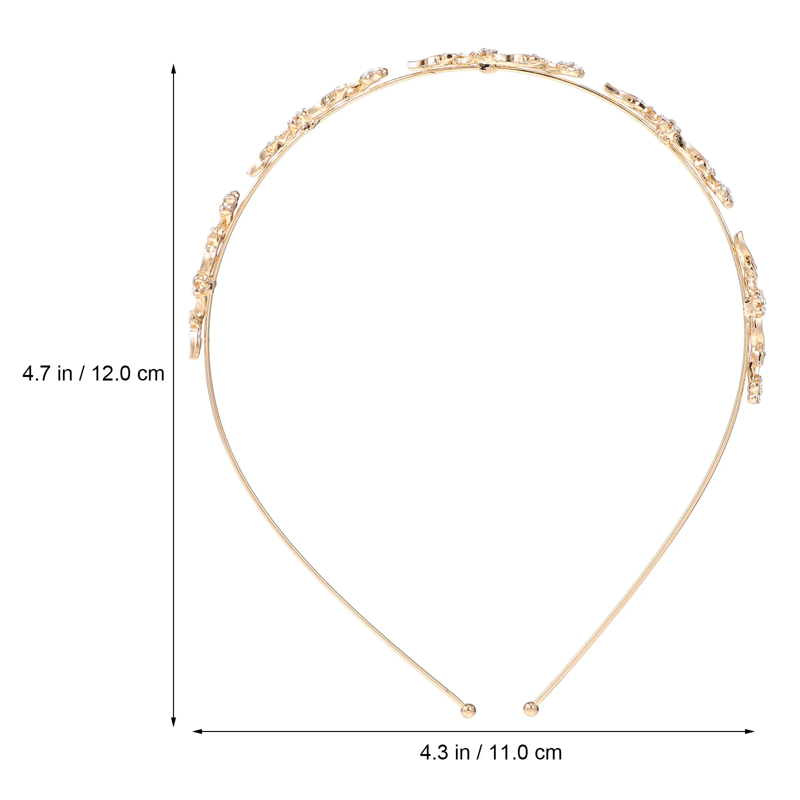 

5Pcs Golden Headbands Metal Headdress for Wedding Halloween Costume Decor Women Hair Decor Gold Headband Metal Headband