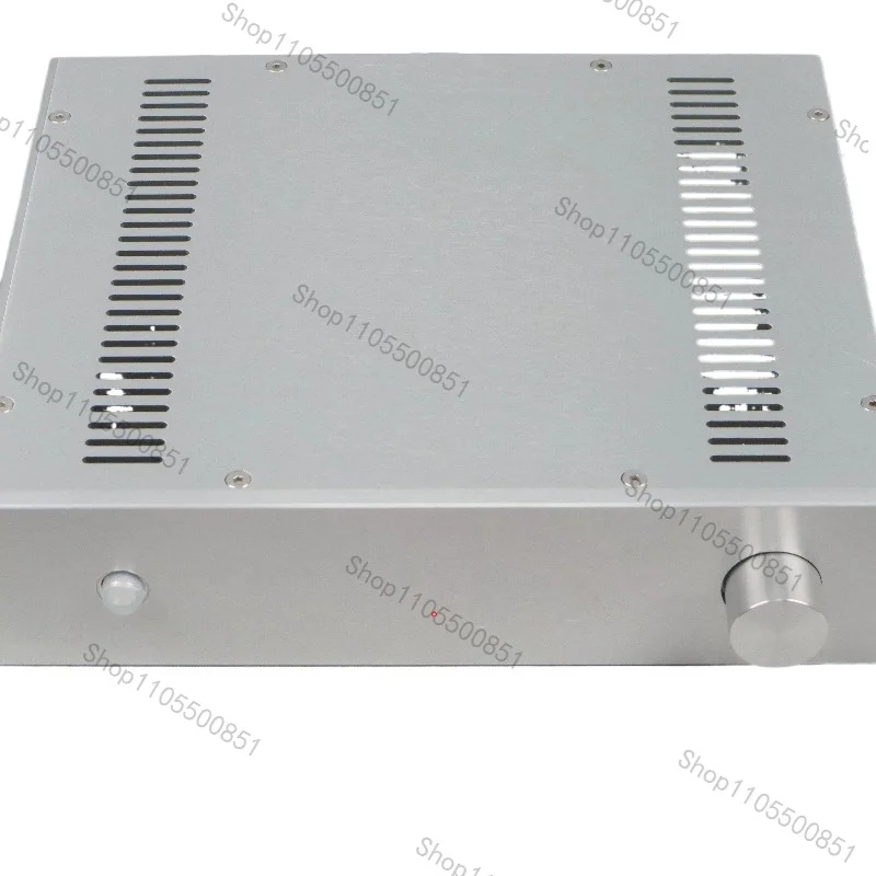 Full Aluminum Single-Side Heat Dissipation Amplifier Case 3207S, Pre-Power Amplifier Chassis for DIY Audio