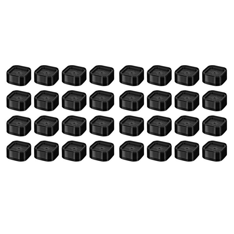 Furniture Risers Adjustable Bed Risers 1.38In Stackable Heavy Duty Bed Lifts Risers Square Bed Raising Blocks 32 Pcs