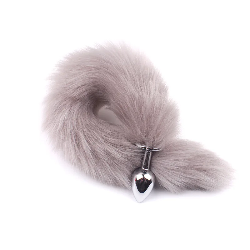 Faux Fox Tail Anal Plug Sex Goods Adult Games Stainless Steel Butt Plug Sex Toys For Couples BDSM Cosplay Anus Toy Sex Products