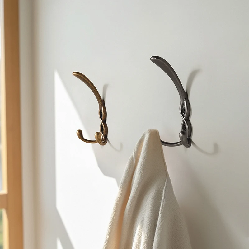 Obrázek 7: Nový retro minimalistické oblečení hák, vhodný pro dřevěný háčků, šatna háčků, aluminium slitina oblečení háčků