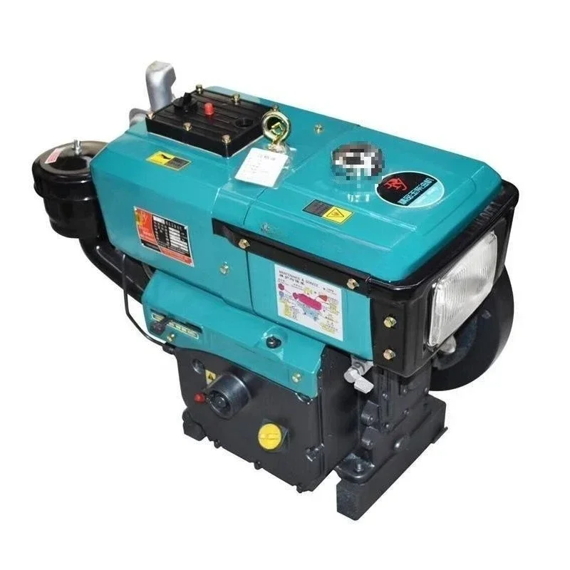 Small single-cylinder water-cooled diesel engine, 89 horsepower
