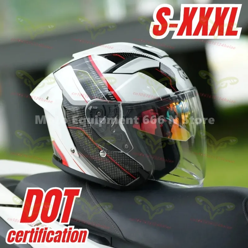 

RSV Motorcycle Helmets Men Women Retro Dual Lens Half Helmets Cruise Scooter 3/4 Helmet Riding casco moto All Seasons
