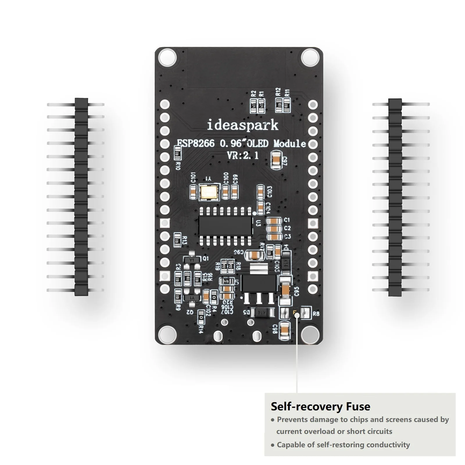 NodeMCU ESP8266 Development Board with 0.96\'\' OLED Display,CH-340,ESP-12E WiFi Module,Micro USB for Arduino/Micropython ESP8266