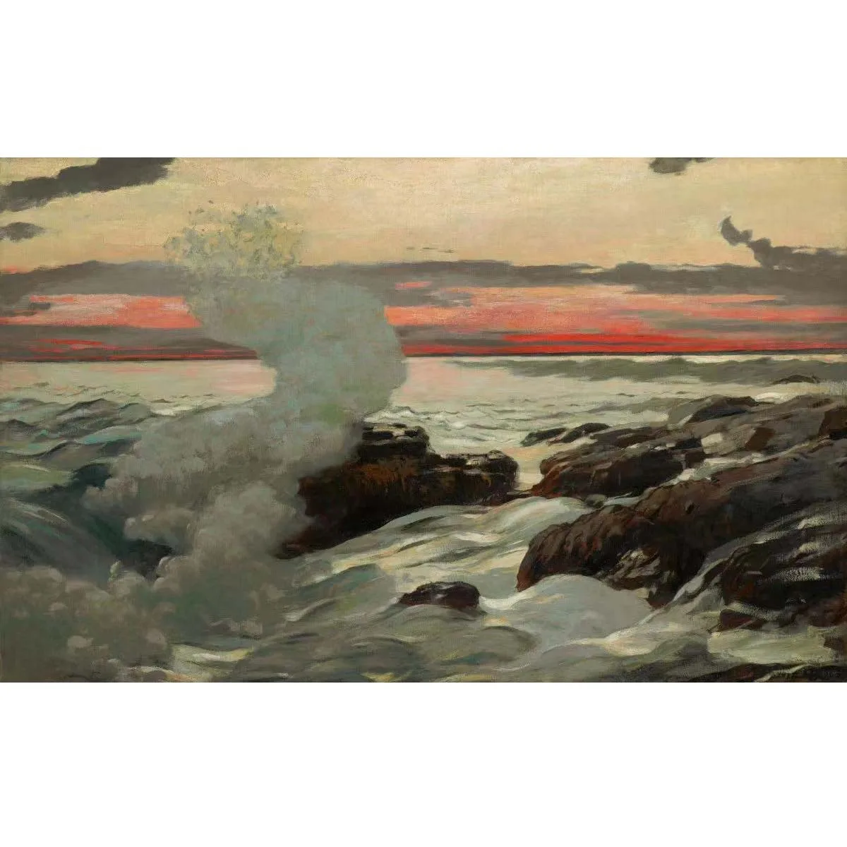 West Point,Prout'Neck by Winslow Homer,Hand painted famous painting replica,Seascape oil painting for living room,wall decor