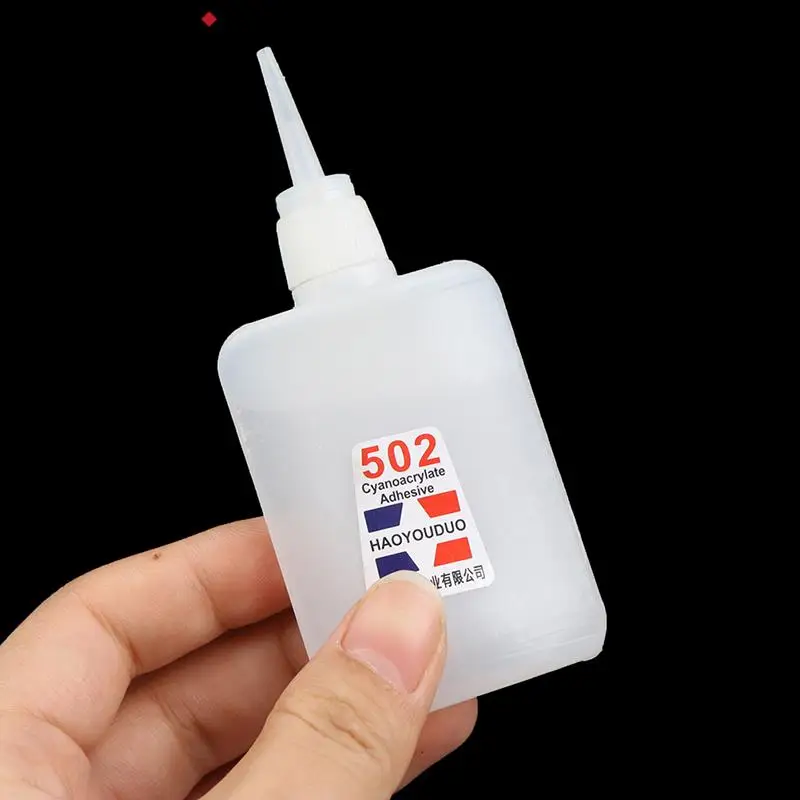 502 Super Glue Instant Quick Dry Cyanoacrylate Strong Adhesive Quick Bond Leather Rubber Metal Office Supplies Fast Glue 40ml