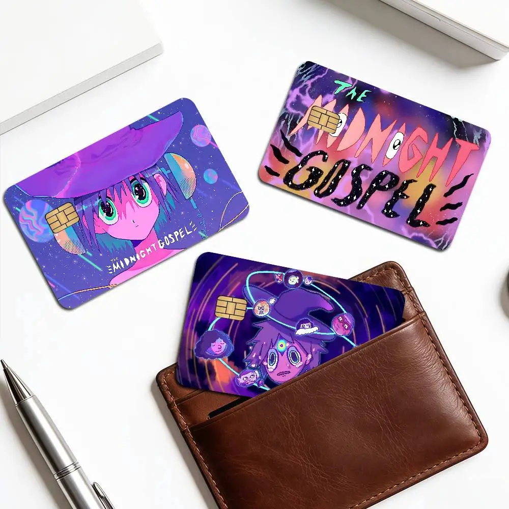 Cartoon The M-Midnight G-Gospel Game Anime Sticker Film Skin Cover Case for Small Large No Chip Debit Credit Card Front Side
