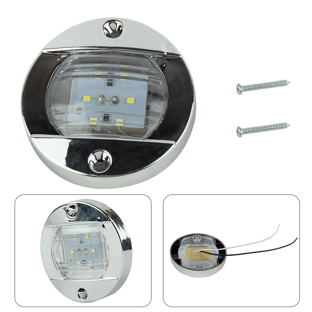 Luz de popa de marcador útil duradera de alta calidad, luz blanca impermeable, accesorios ABS, compartimento de cubierta de cabina, 1 ud.