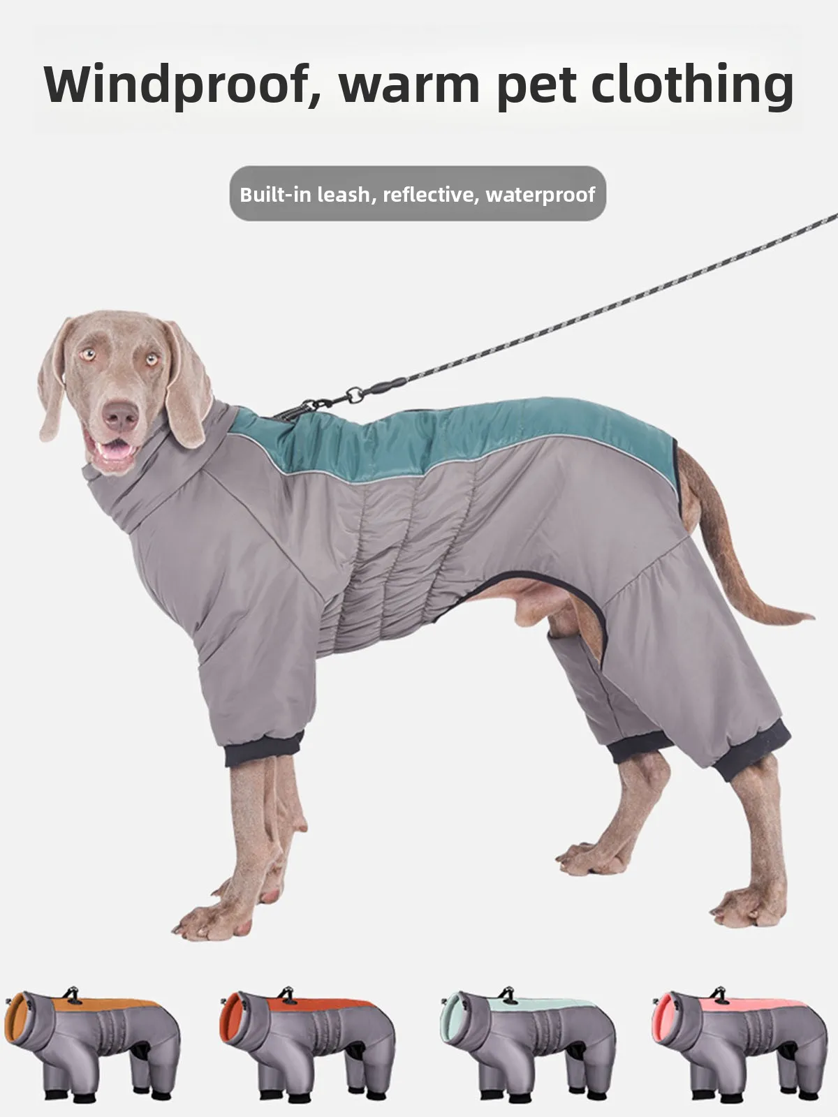 

Утепленная зимняя одежда для собак: комбинезон на четыре лапы, хлопковая одежда для золотистых ретриверов, лабрадоров, крупных и средних собак