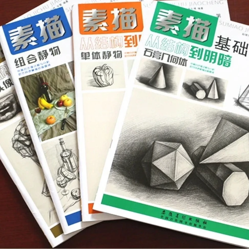 Professional Sketching Books Structure Sketching Plaster Cast Head of Human Figure for Sketching Books Beginner Art Supplies