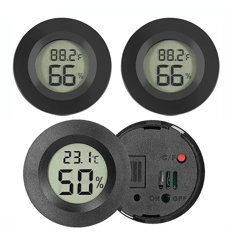 -50~ +70 ° C Mini LCD مقياس الرطوبة الرقمي ميزان الحرارة الزواحف حوض السمك الملحقات عالية الدقة مستشعر درجة الحرارة الرقمي