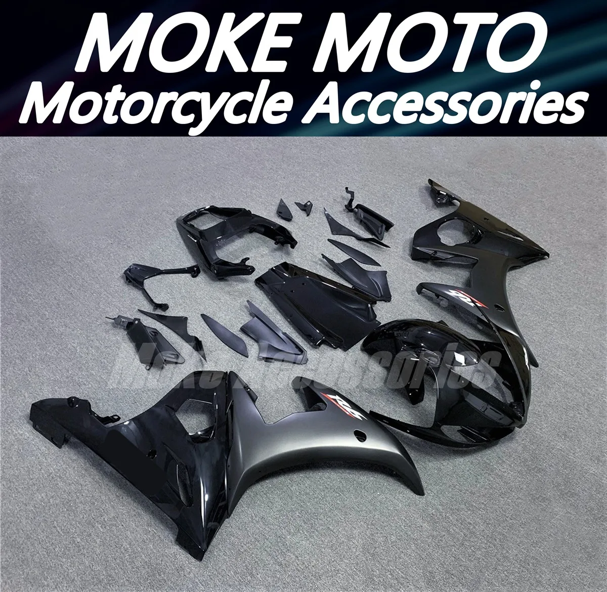 

Комплект обтекателей для Yzf R6 2003 2004 2005, высококачественный комплект кузовных деталей из АБС-пластика, НОВЫЙ, черный