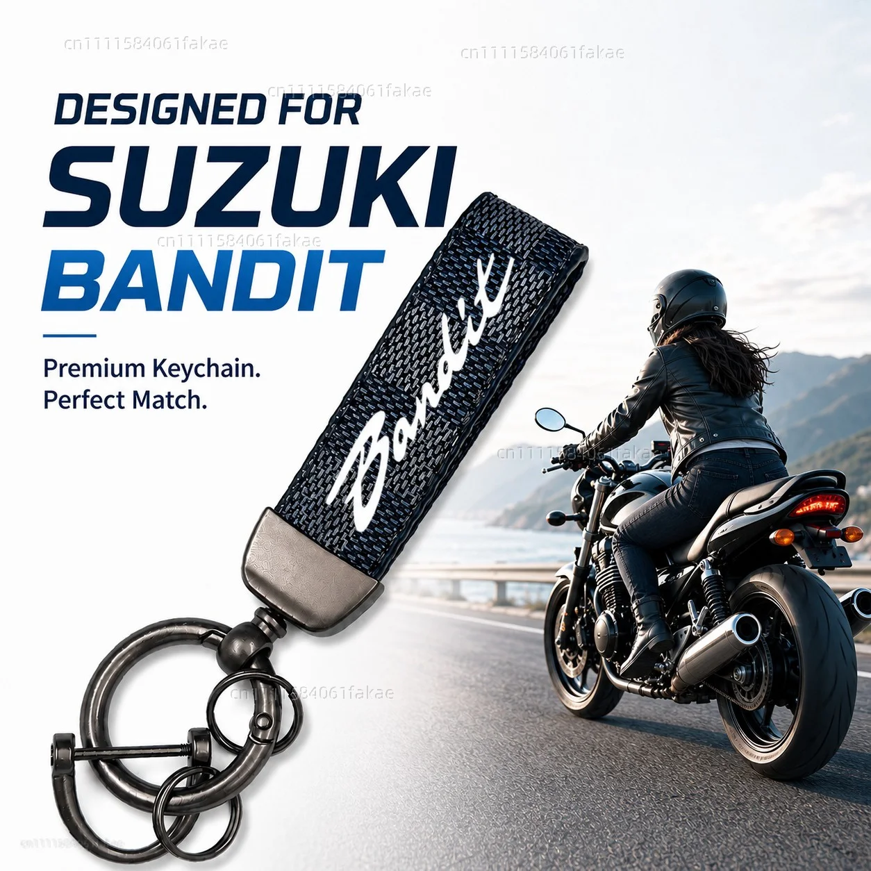For SUZUKI Bandit 1200 1250 1250S 1250F 250 400 650 GSF650 GSF 650 Motorcycle Keychain Custom Logo Gift for Rider Men Women