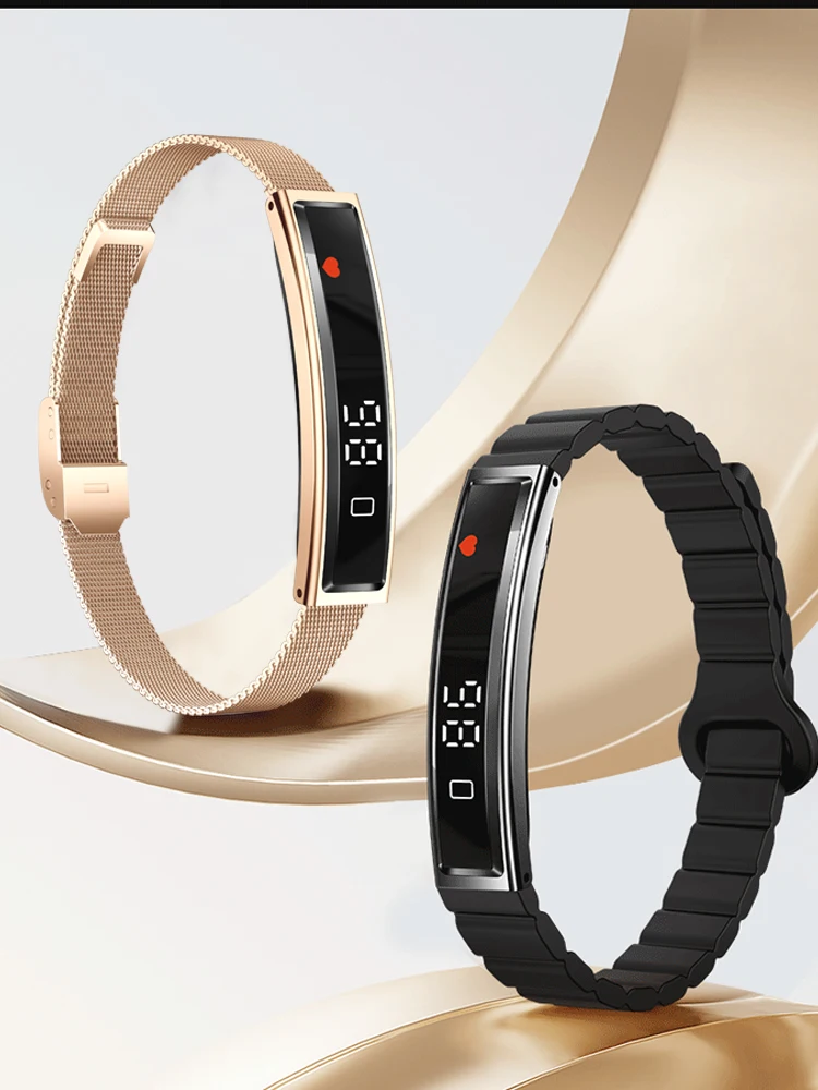 Nowa Modna Damska Bransoletka Smartwatch 2026 z Trybem Sportowym, Monitorowaniem Aktywności Fizycznej, Pomiaru Tętna, Monitorowaniem Zdrowia, Wodoodpornością IP68, Smartwatch dla Kobiet i Mężczyzn — 2