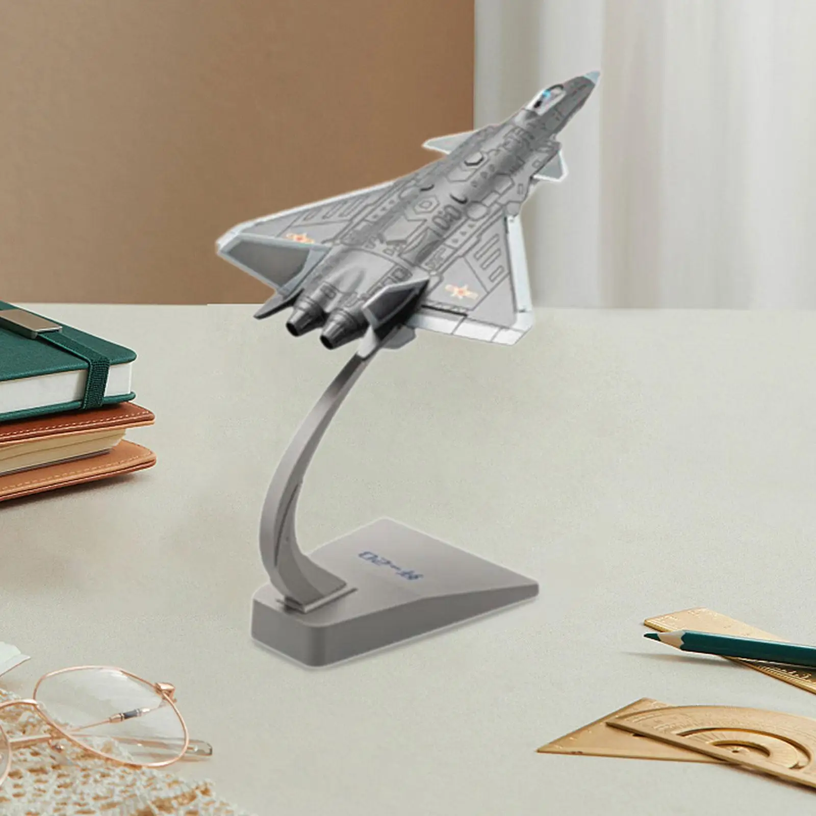 

1:84 Diecast Fighter Model with Display Stand Ornament Fighter Jet Model for