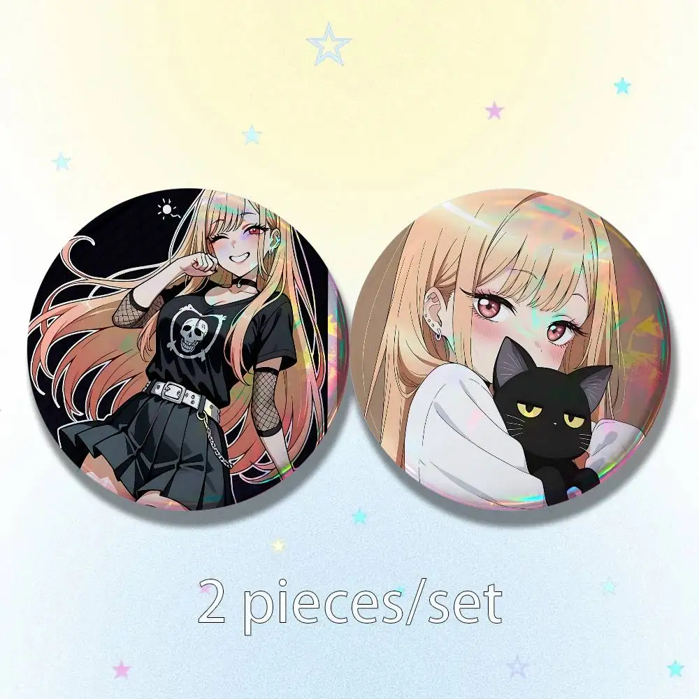 M-My D-Dresss-Up D-Darlings 25mm 75mm 44mm 58mm 32m Coin Badges Personalized Handmade Round Brooches Pins Accessory