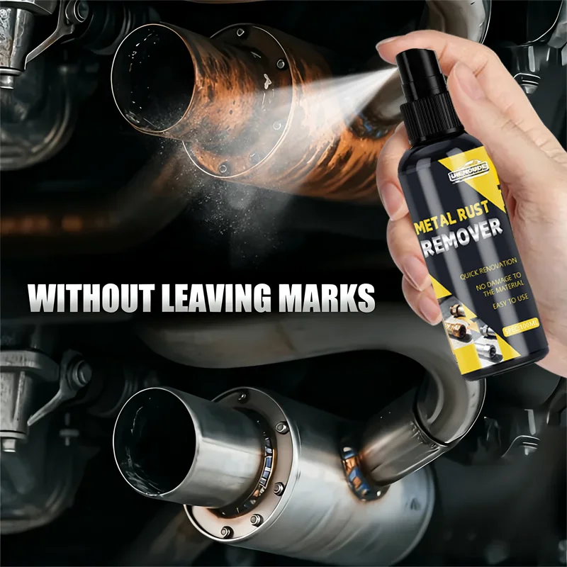 Rust Remover Spray 35ML- Quick-Acting Rust Repair & Inhibitor for Car Parts, Exhaust Pipes, Faucets & Metal Surfaces
