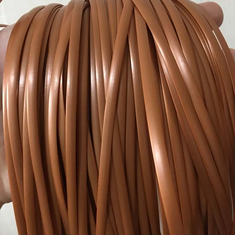 

500g Copper Color Plastic Synthetic Rattan For Weaving Bag Basket Flower Vase PE Cane For Furniture Chair Table Repair