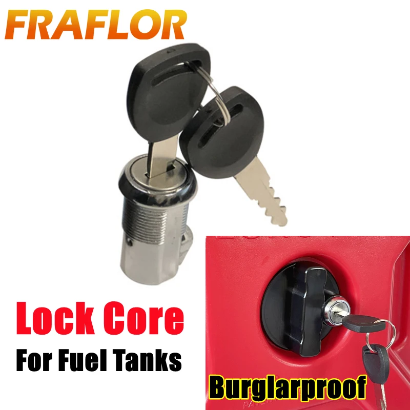 Lock Cylinder with Key for 3L 4L 5L 6L 10L 15L 20L 30L Fuel Tank Gas Petrol Can Lock Jerrycan Spare Oil Jug Bracket Lock Core