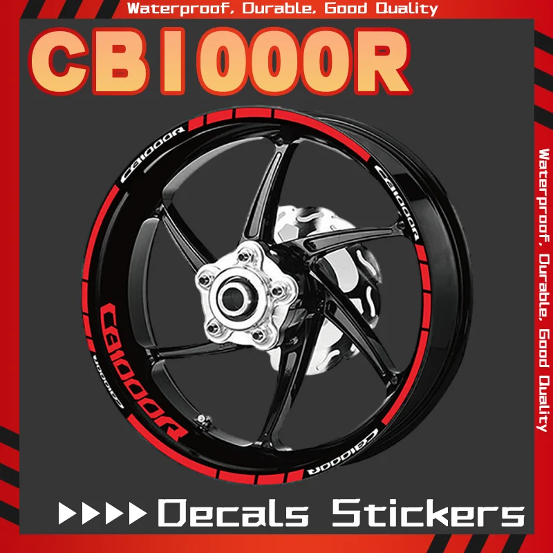 

NEW Tyre Sticker For CB1000R CBR1000RR Motorcycle Front Rear Wheel Decal Rim Stripe Reflective Decal Sticker cb1000r cbr1000r