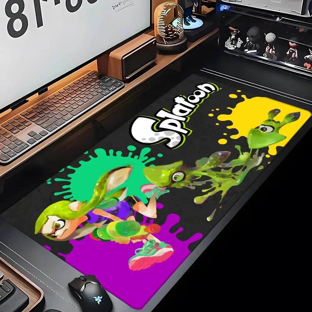 

Game Splatoon Mouse Pad Gaming Mousepad Abstract Large 800x400x2mm MouseMat Gamer XXL Mause Carpet PC Desk