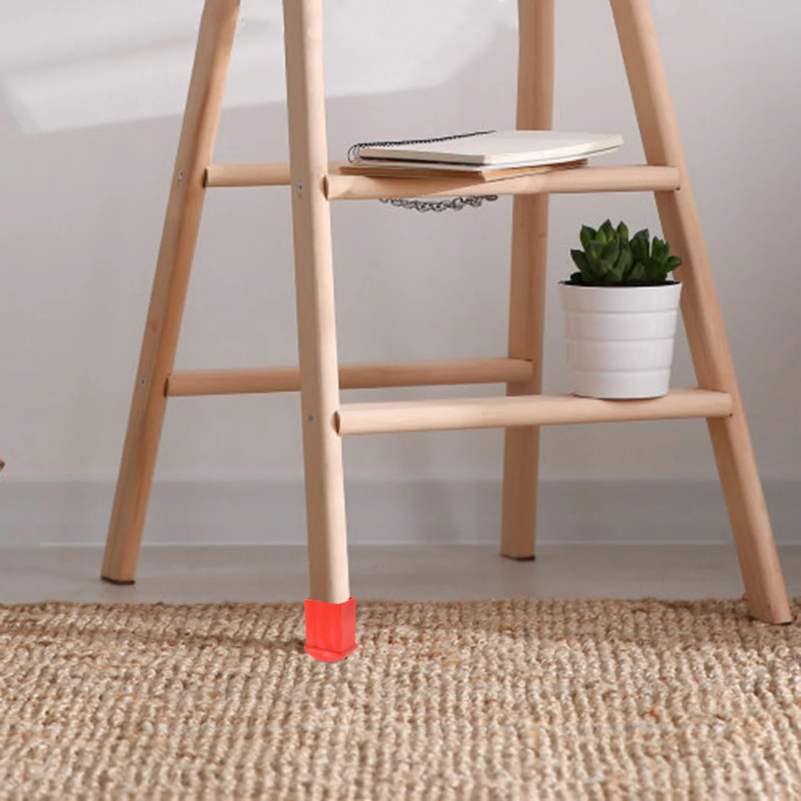 2Pcs Ladder Foot Cover Rubber Non Slip Durable Insulation Safety Protector for Various Ladders Easy Installation