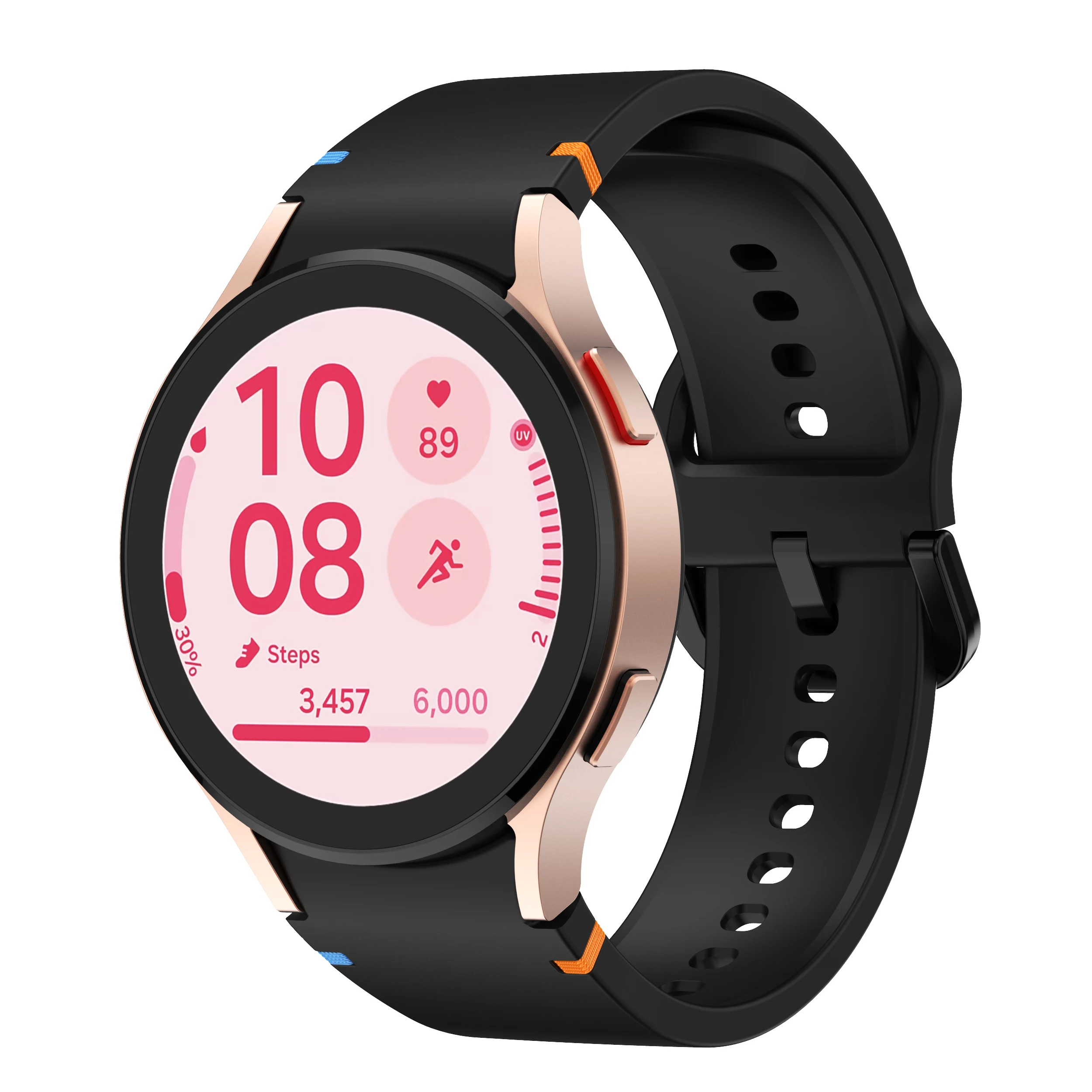 Cinturino piatto cucito per Samsung Galaxy watch FE/ Samsung Galaxy watch 7 cinturino sportivo di ricambio per Samsung Galaxy watch 6/5/4