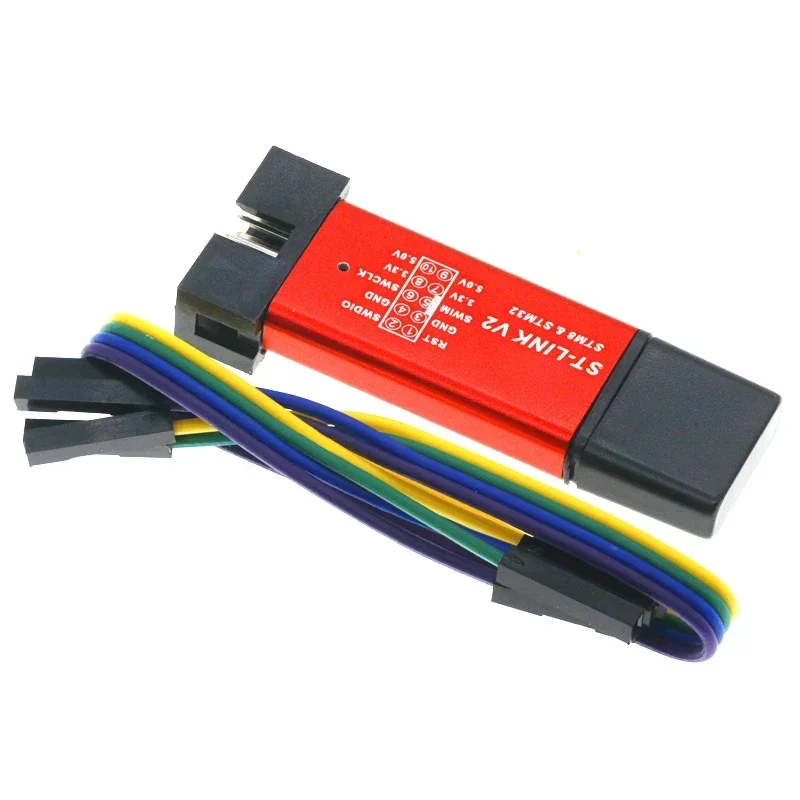 1PCS ST LINK Stlink ST-Link V2 Mini STM8 STM32 จําลองดาวน์โหลดโปรแกรมเมอร์การเขียนโปรแกรมพร้อมฝาครอบ