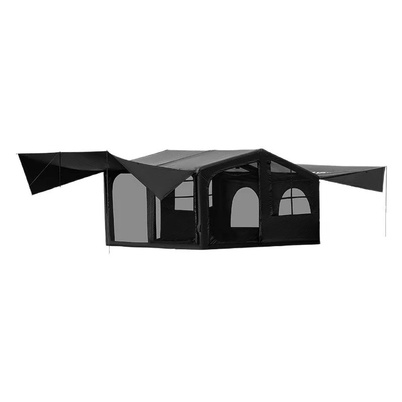 

Outdoor Automatic Inflatable Tent Portable Overnight Bedroom Tent Titanium Vinyl Windproof and Rainproof Camping