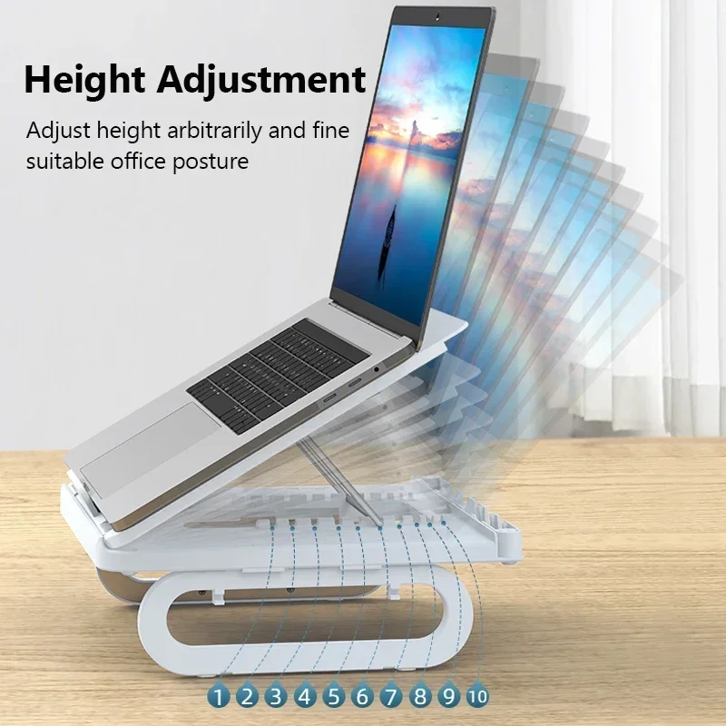 Portable Laptop Table Stand Base Notebook Support Holder For Macbook Xiaomi Foldable Computer Stand For Bed Laptop Cooling Pad