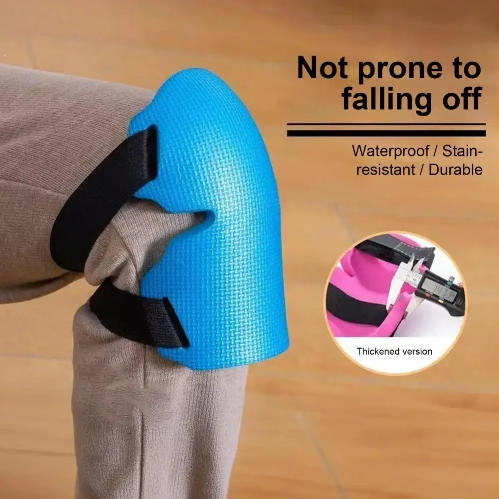 وسادات ركبة للبستنة من الإسفنج السميك للغاية لعام 2025 للنساء والرجال، واقيات للركبة شديدة التحمل مع أشرطة قابلة للتعديل لأعمال أرضية التسقيف