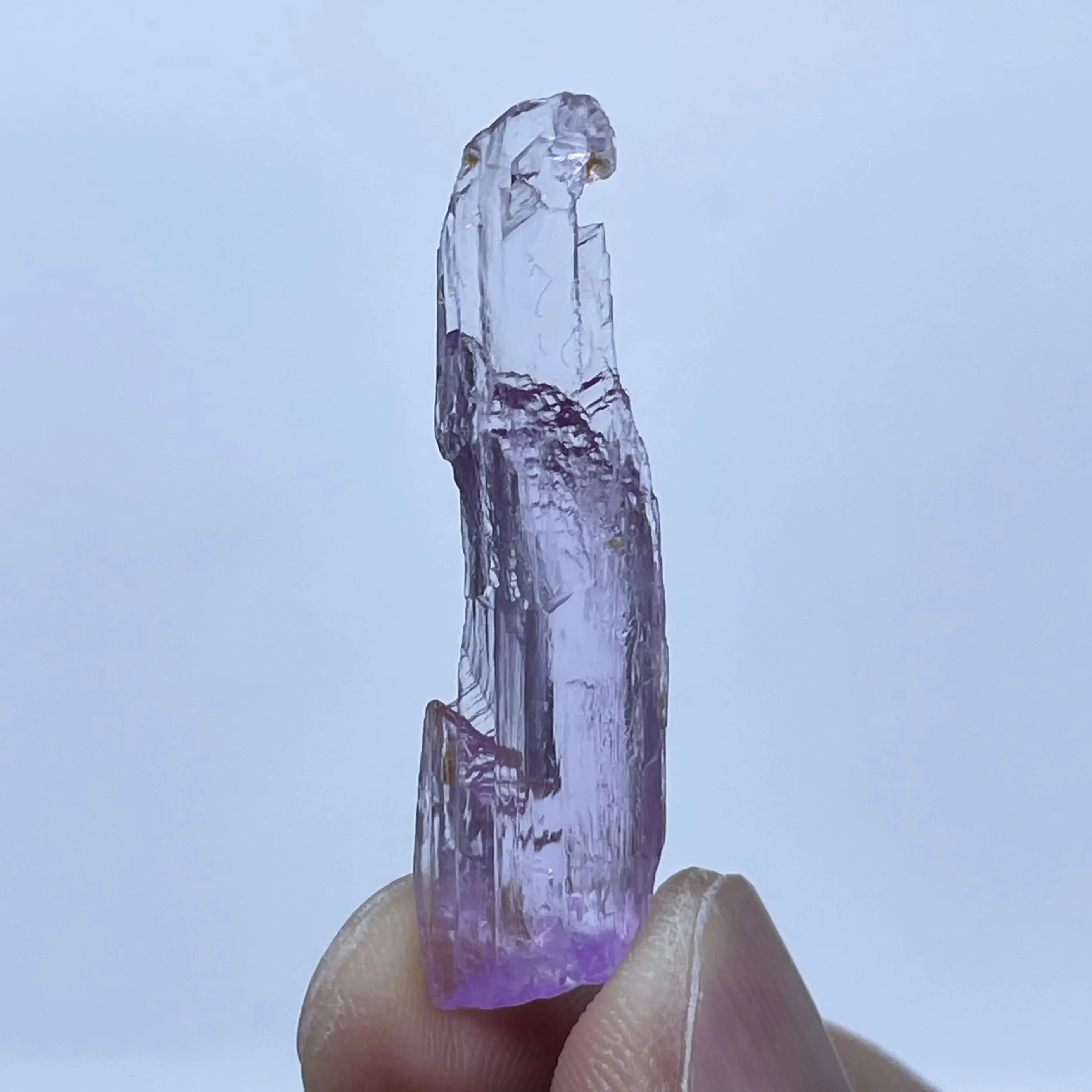 Natural Stone Kunzite Crystal Mineral Specimen Raw Rock Quartz Home Decoration Healing
