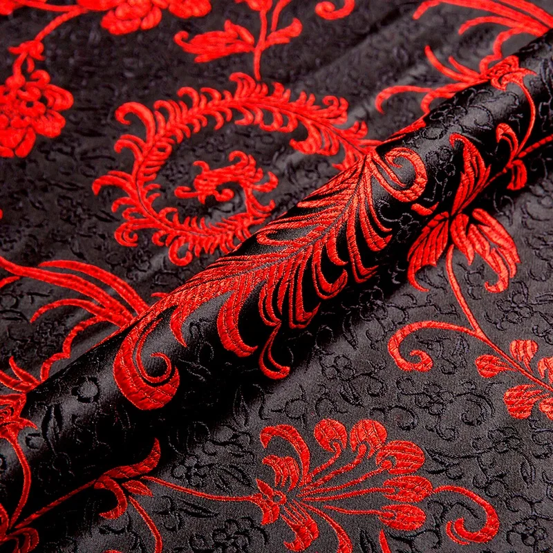 Brocade jacquard dress fabrics fashion sewed fabric for clothing needlework material for DIY dress and bag light luxury fabric