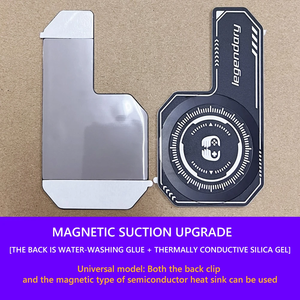 Pendingin Heat Sink Menghabiskan Area Pendinginan Pendingin Game Mini untuk Stiker Radiasi Game PUBG Magnetik Kompatibel/Klip Belakang untuk Ponsel