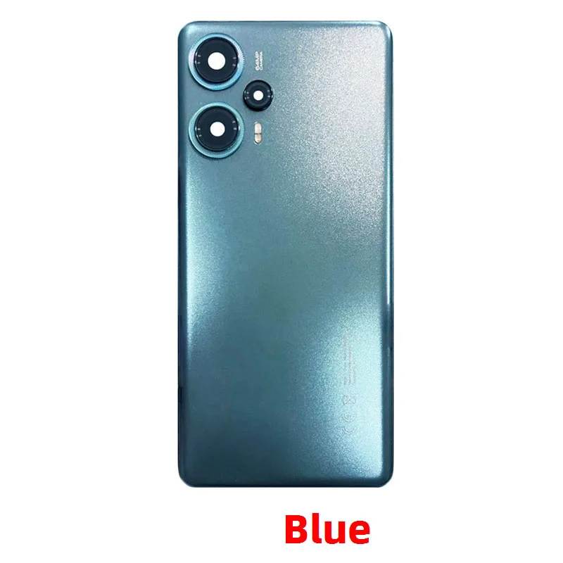 For Xiaomi Poco F5 Back Lid Door Housing Chassis Case Rear Battery Housing Door With Camera Lens Smartphone Parts