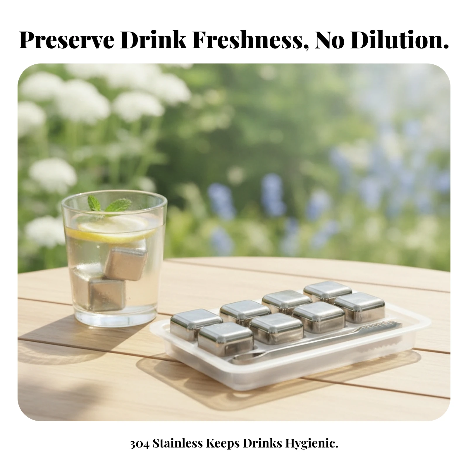 Stainless Steel Ice Cube Set N - Whiskey Stone Set review and price