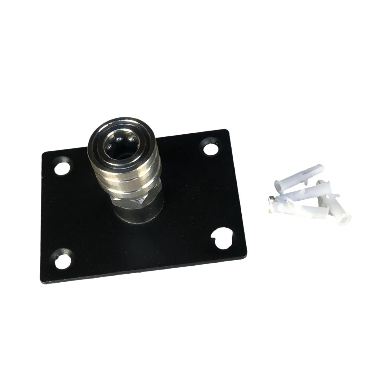 High Pressure Sprayer Foam Holder Metal Wall Mount Nozzle Storage Rack 1 4 Inch Quick Connect for Garage Setup