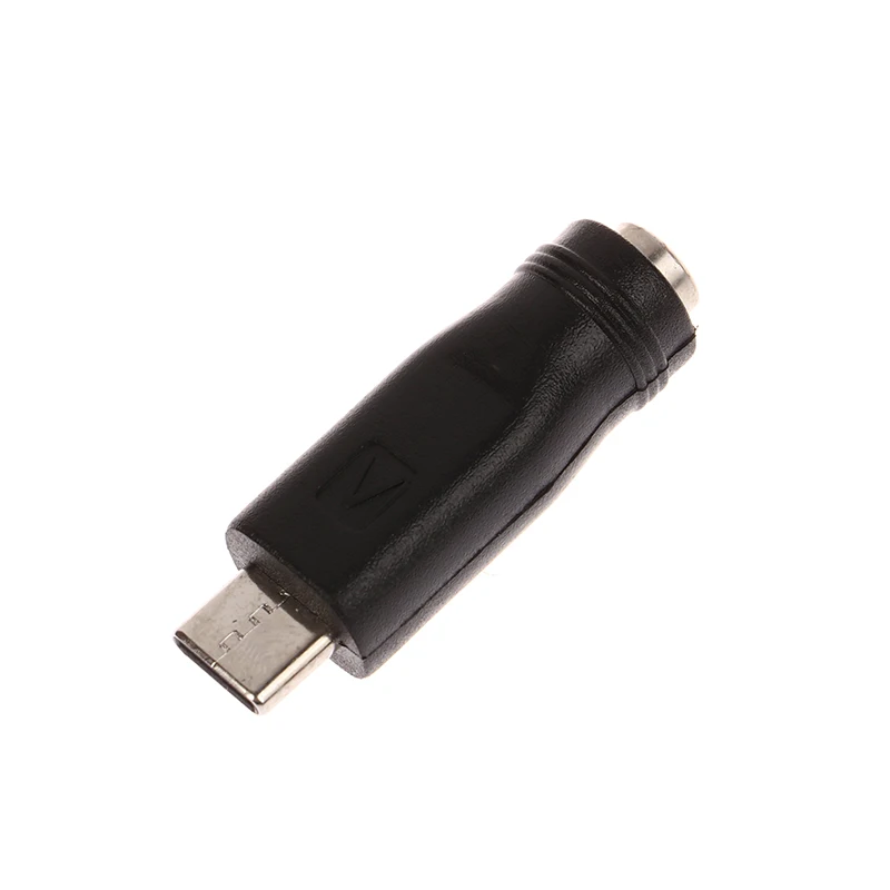 DC Power Adapter Converter 5.5x2.1mm Female Jack To USB Type C Male Connector