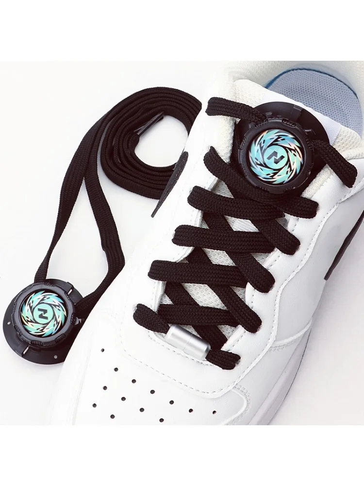 1 paire de lacets automatiques faciles à installer sans attaches lacets à boucle pivotante baskets sans cravate lacets de chaussures adultes enfants lacet à corde épaisse