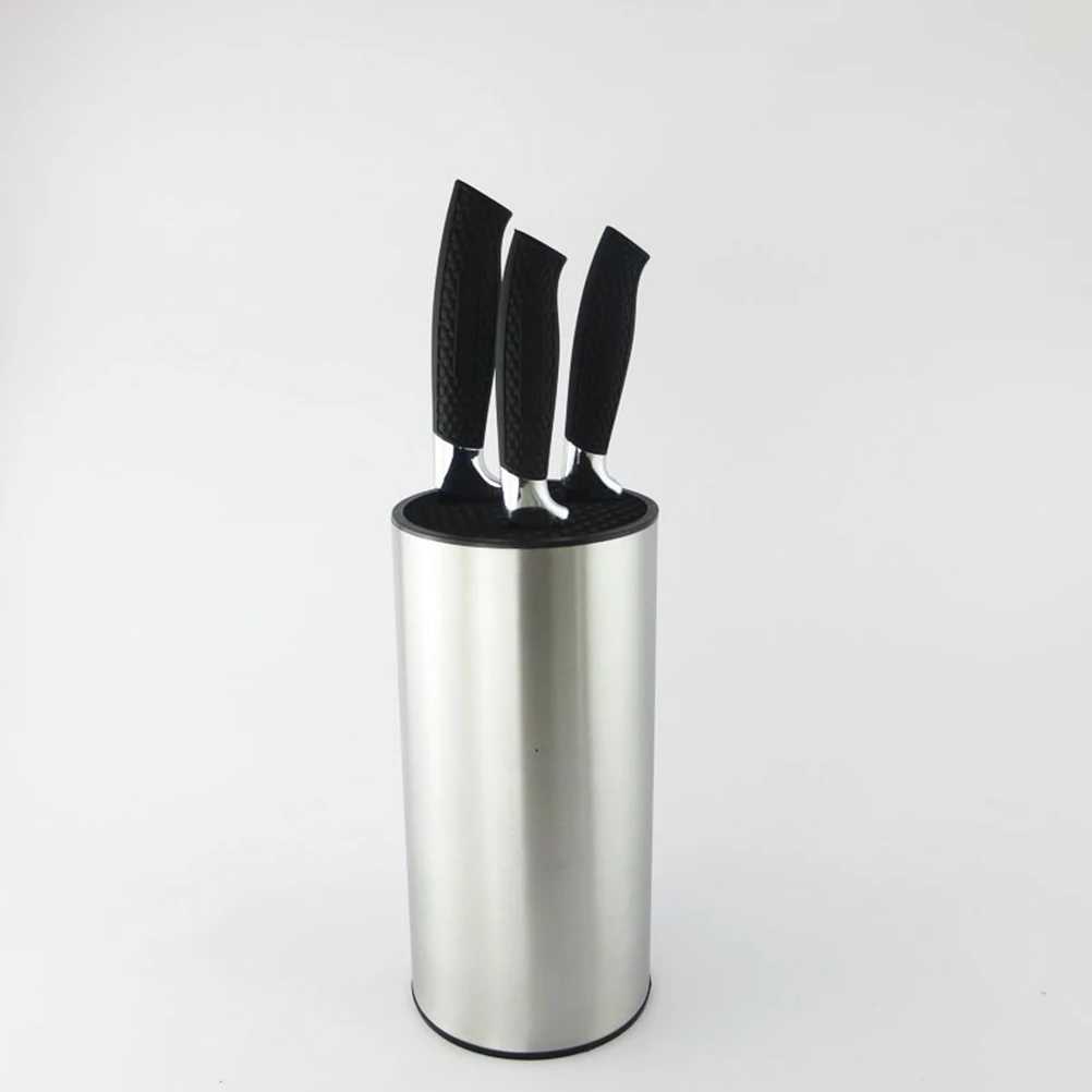 

Stainless Steel Knife Block Holder Organizer Rust Resistant 22.5 X 11Cm Kitchen Tool Stand For Knives Cutlery Metal